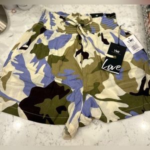 Smocked Waist Shorts with Pockets